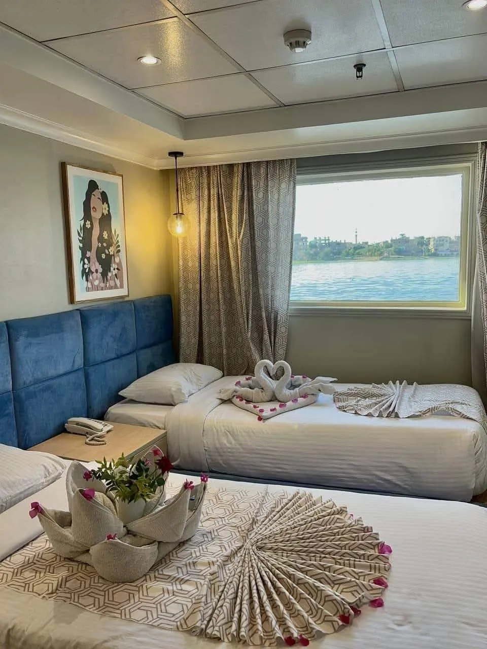 Cabin aboard the MS Coral II Nile Cruise Nile cruise